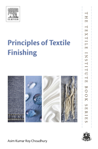 Cover image: Principles of Textile Finishing 9780081006467