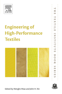 表紙画像: Engineering of High-Performance Textiles 9780081012734