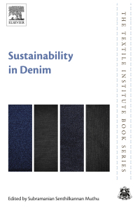 Cover image: Sustainability in Denim 9780081020432