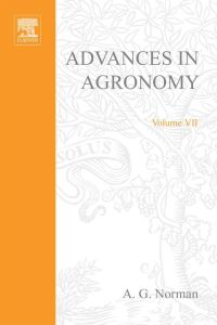 Cover image: ADVANCES IN AGRONOMY VOLUME 7 9780120007073