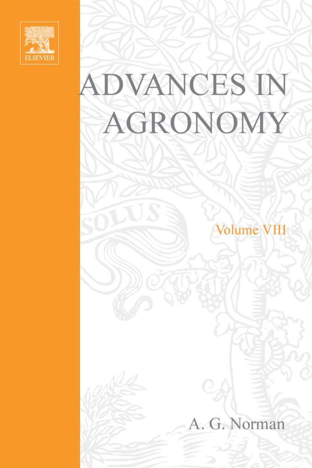 ADVANCES IN AGRONOMY VOLUME 8
