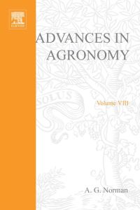 Cover image: ADVANCES IN AGRONOMY VOLUME 8 9780120007080