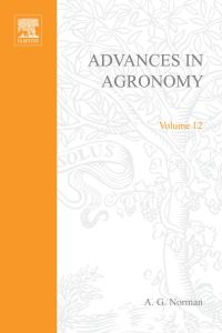 Cover image: ADVANCES IN AGRONOMY VOLUME 12 9780120007127