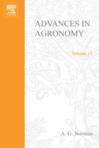 Cover image: ADVANCES IN AGRONOMY VOLUME 15 9780120007158