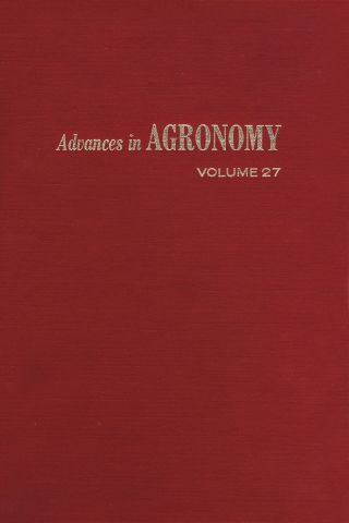 Cover image: ADVANCES IN AGRONOMY VOLUME 27 9780120007271