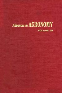 Cover image: ADVANCES IN AGRONOMY VOLUME 29 9780120007295