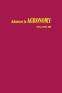 Cover image: ADVANCES IN AGRONOMY VOLUME 30 9780120007301