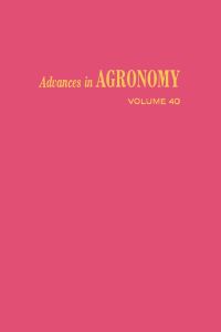 Titelbild: ADVANCES IN AGRONOMY VOLUME 40 9780120007400