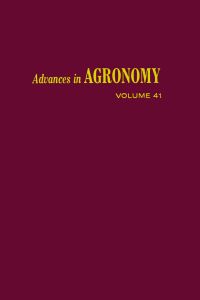 Cover image: ADVANCES IN AGRONOMY VOLUME 41 9780120007417