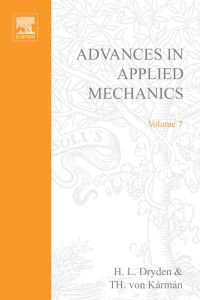 صورة الغلاف: ADVANCES IN APPLIED MECHANICS VOLUME 7 9780120020072