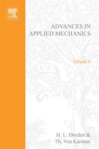Cover image: ADVANCES IN APPLIED MECHANICS VOLUME 8 9780120020089