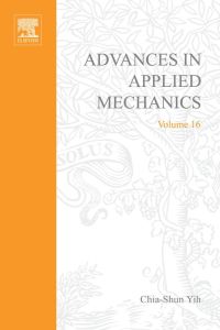 Immagine di copertina: ADVANCES IN APPLIED MECHANICS VOLUME 16 9780120020164
