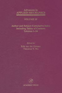 Imagen de portada: Author and Subject Cumulative Index Including, Tables of Content, Volumes 1-34: Subject and Author Cumulative Index (Volumes 1-34) 9780120020355