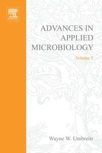 Imagen de portada: ADVANCES IN APPLIED MICROBIOLOGY VOL 5 9780120026050