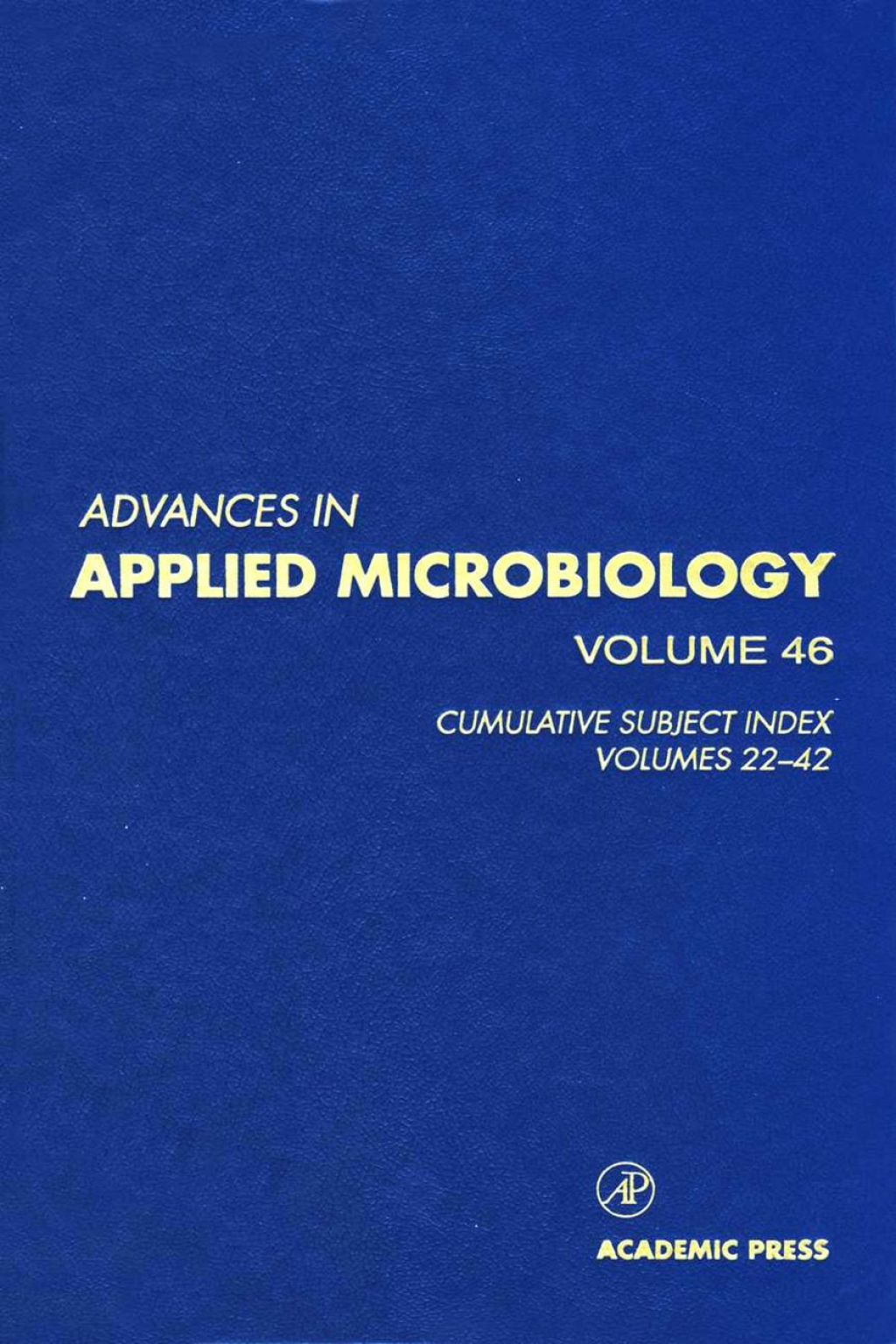 Cumulative Subject Index, Volumes 22-42
