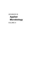 صورة الغلاف: Advances in Applied Microbiology 9780120026630