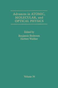Titelbild: Advances in Atomic, Molecular, and Optical Physics: Volume 34 9780120038343