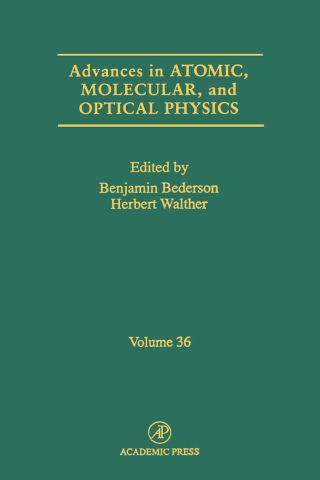 Cover image: Advances in Atomic, Molecular, and Optical Physics 9780120038367