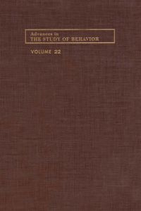 Omslagafbeelding: Advances in the Study of Behavior: Volume 22 9780120045228