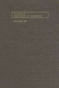 Cover image: Advances in the Study of Behavior 9780120045235