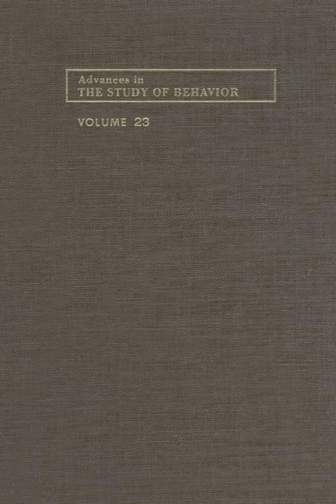 Advances in the Study of Behavior - FULL INSTANT DOWNLOAD | PDF DOCX EPUB