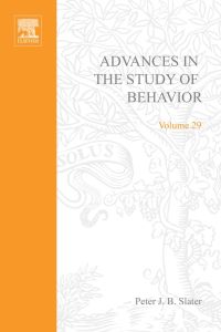 Cover image: Advances in the Study of Behavior 9780120045297