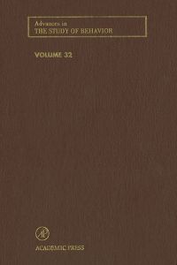 Cover image: Advances in the Study of Behavior 9780120045327