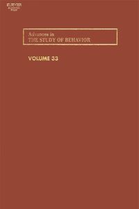 Imagen de portada: Advances in the Study of Behavior 9780120045334