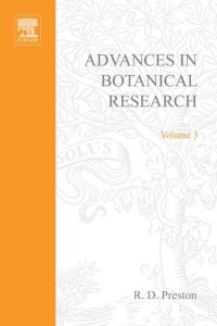 Cover image: ADVANCES IN BOTANICAL RESEARCH APL 9780120059034
