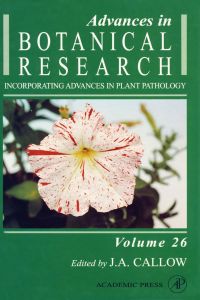 Imagen de portada: Advances in Botanical Research 9780120059263