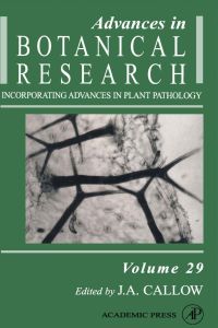 Imagen de portada: Advances in Botanical Research 9780120059294