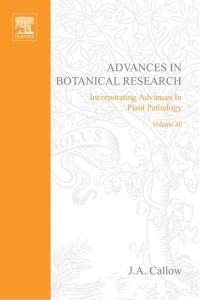Imagen de portada: Advances in Botanical Research 9780120059409
