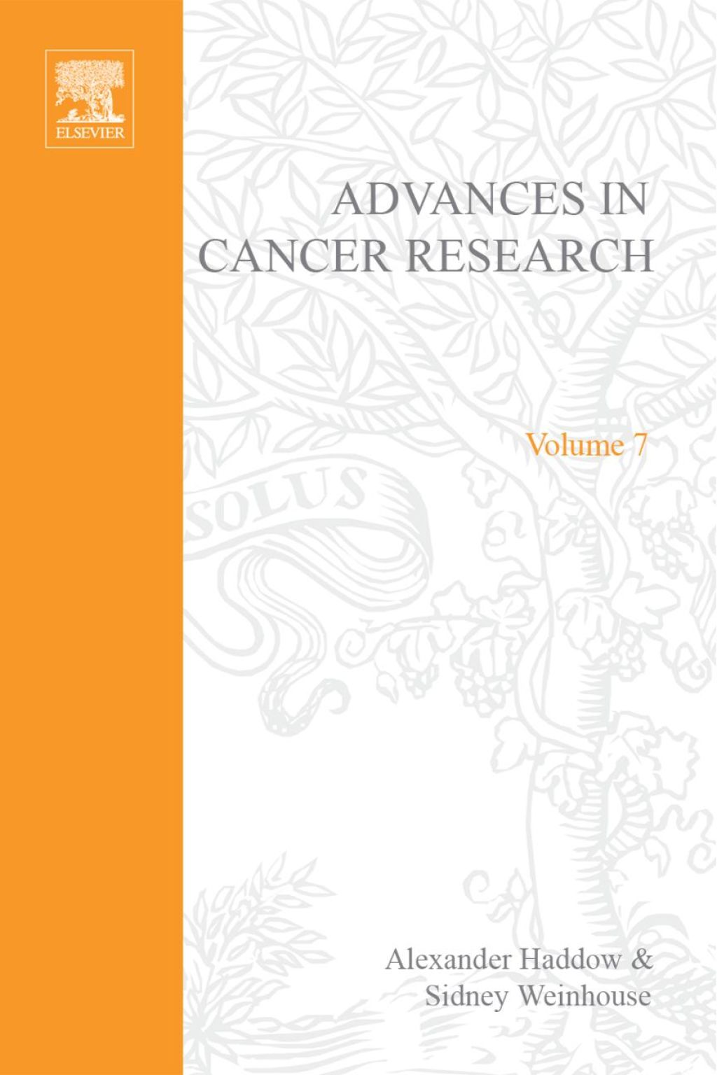 ADVANCES IN CANCER RESEARCH, VOLUME 7