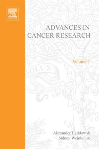 Imagen de portada: ADVANCES IN CANCER RESEARCH, VOLUME 7 9780120066070