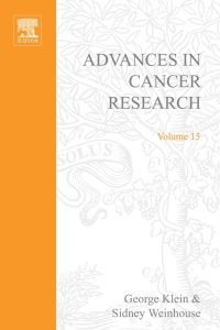 表紙画像: ADVANCES IN CANCER RESEARCH, VOLUME 15 9780120066155