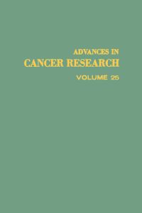 表紙画像: ADVANCES IN CANCER RESEARCH, VOLUME 25 9780120066254