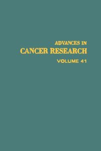 صورة الغلاف: ADVANCES IN CANCER RESEARCH, VOLUME 41 9780120066414