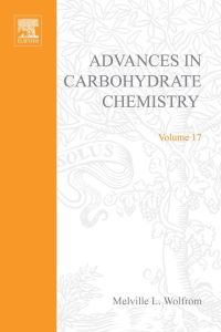 Imagen de portada: ADVANCES IN CARBOHYDRATE CHEMISTRY VOL17 9780120072170