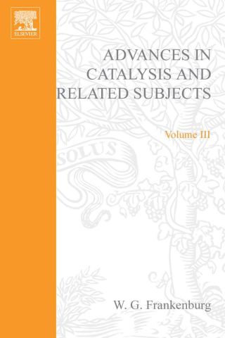 Cover image: ADVANCES IN CATALYSIS VOLUME 3 9780120078035