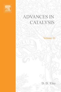 Cover image: ADVANCES IN CATALYSIS VOLUME 16 9780120078165