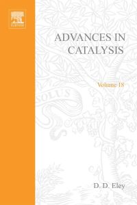 Imagen de portada: ADVANCES IN CATALYSIS VOLUME 18 9780120078189