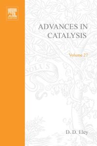Cover image: ADVANCES IN CATALYSIS VOLUME 27 9780120078271
