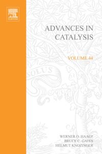 Imagen de portada: Advances in Catalysis 9780120078448