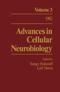 صورة الغلاف: Advances in Cellular Neurobiology: Volume 3 9780120083039