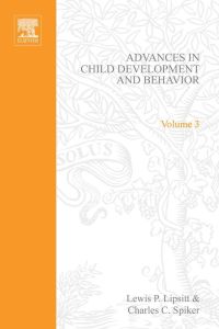 Cover image: ADV IN CHILD DEVELOPMENT &BEHAVIOR V 3 9780120097036