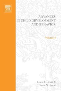Imagen de portada: ADV IN CHILD DEVELOPMENT &BEHAVIOR V 4 9780120097043