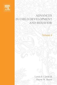 表紙画像: ADV IN CHILD DEVELOPMENT &BEHAVIOR V 4 9780120097043