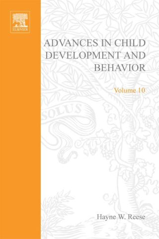 Cover image: ADV IN CHILD DEVELOPMENT &BEHAVIOR V10 9780120097104
