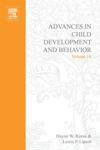 Imagen de portada: ADV IN CHILD DEVELOPMENT &BEHAVIOR V16 9780120097166