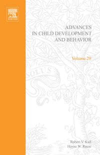 表紙画像: Advances in Child Development and Behavior 9780120097296